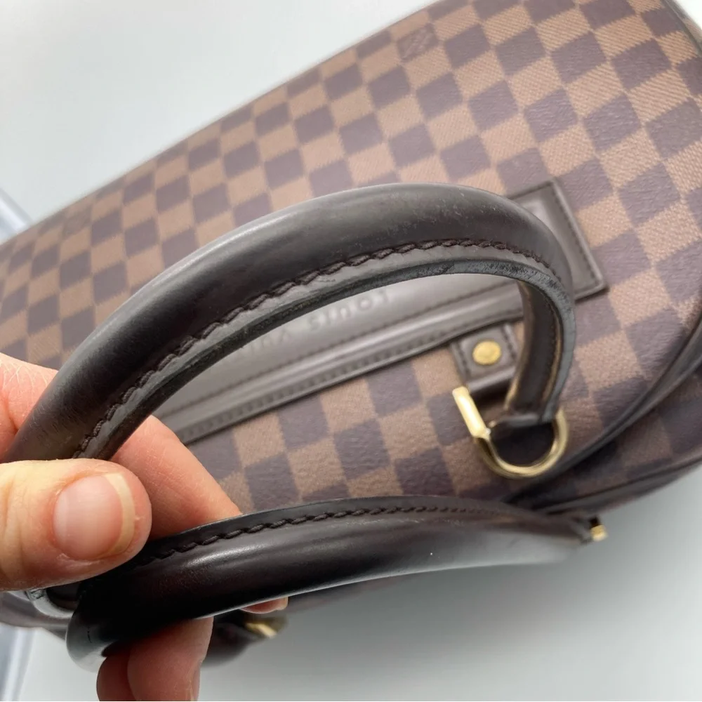 LOUIS VUITTON NOLITA DAMIER EBENE GM HAND BAG WITH DUST BAG
